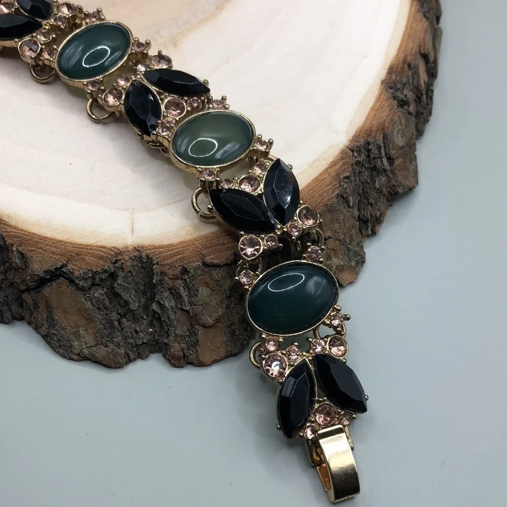 J.crew bejeweled statement costume bracelet.